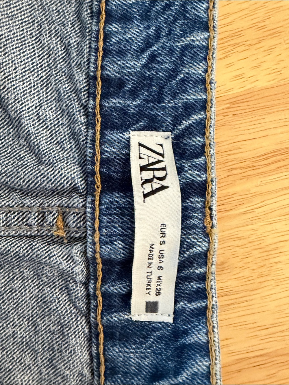 ZARA long denim skirt